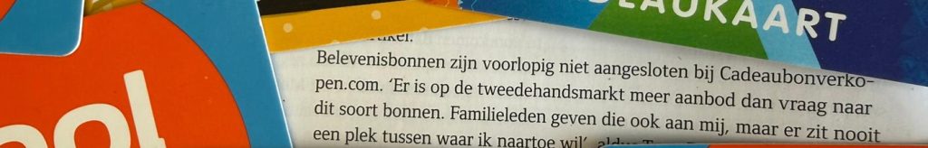 quote artikel cadeaubonnen